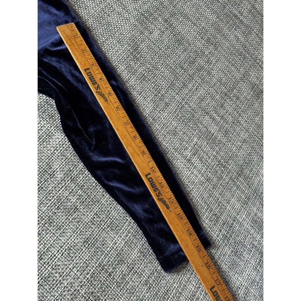 My Twin‎ Girls Navy Blue Velvet Long Sleeve Dress Size S 5-6 Years